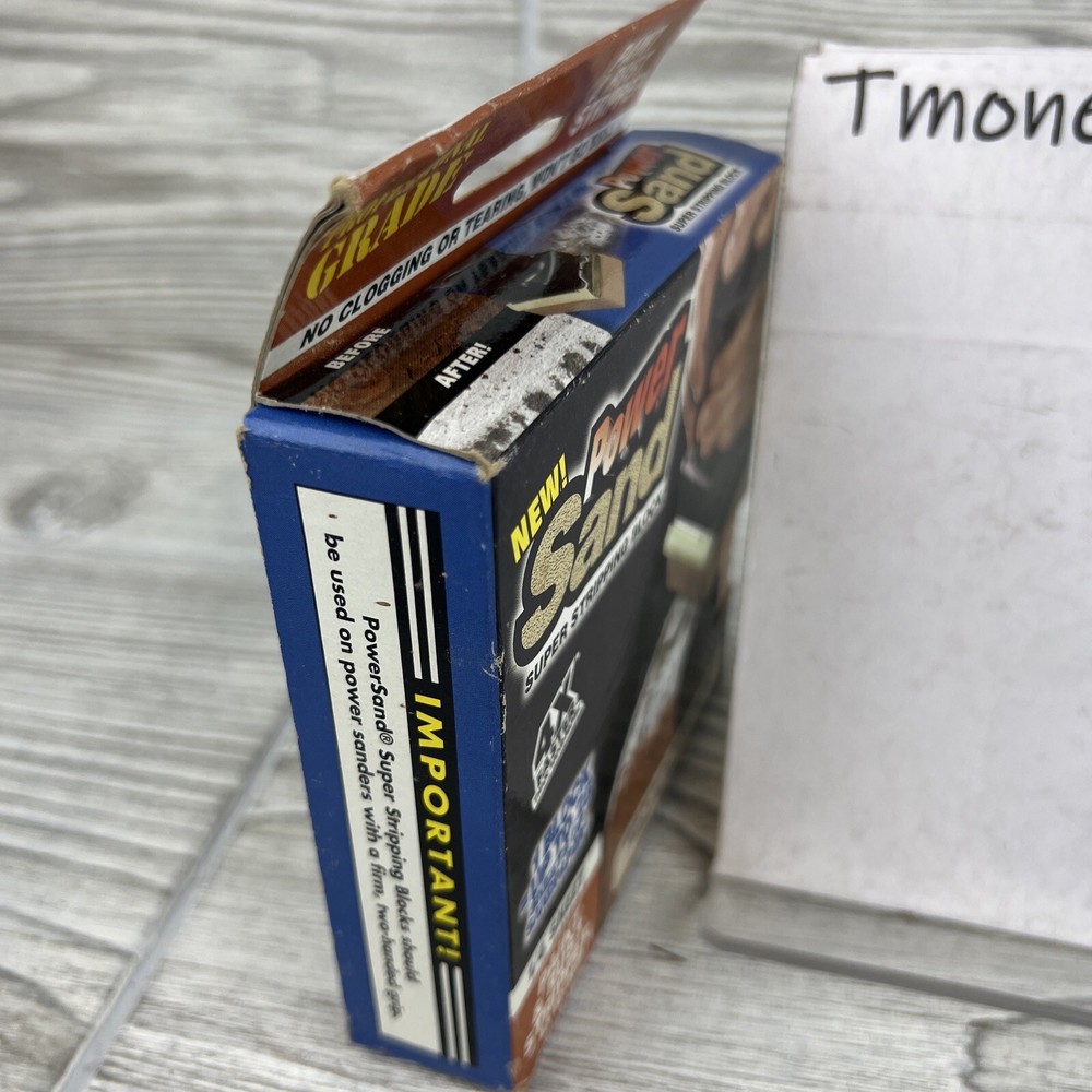 Power Sand - Super Stripping BLOCK - Paint & Rust Stripper - 40-60 Grit
