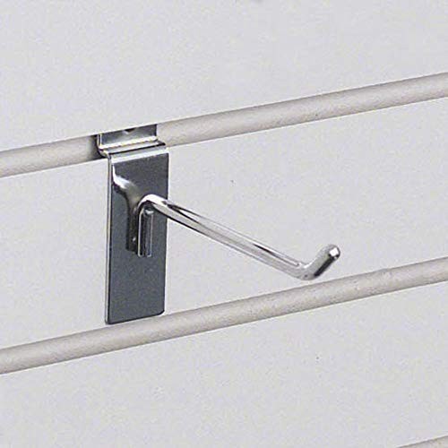 4" Chrome Slatwall Hooks