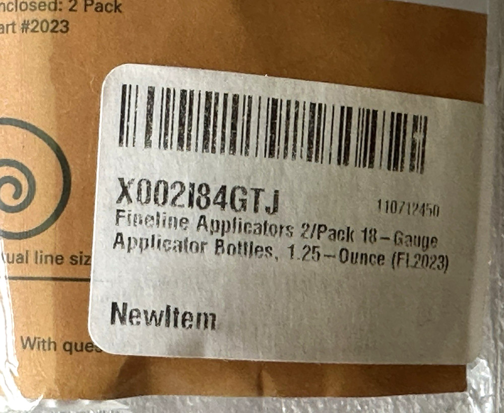 Fineline 18 Gauge Applicators & Bottles - Empty 2/Pkg-1.25oz