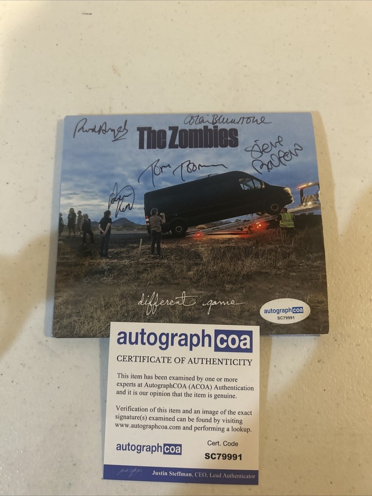 THE ZOMBIES SIGNED AUTOGRAPH CD ACOA DIFFERENT GAME