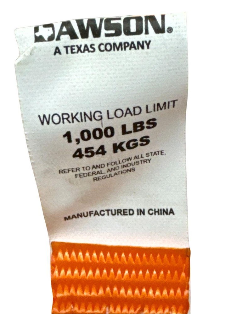 1"X6' Ratchet Strap w/ S-Hooks 2 Pack