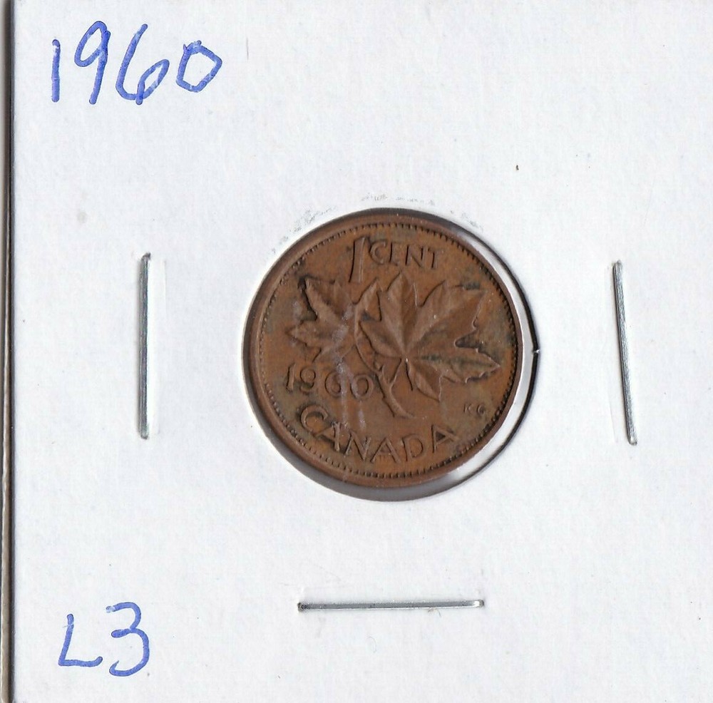 1960 Canadian Cent L3