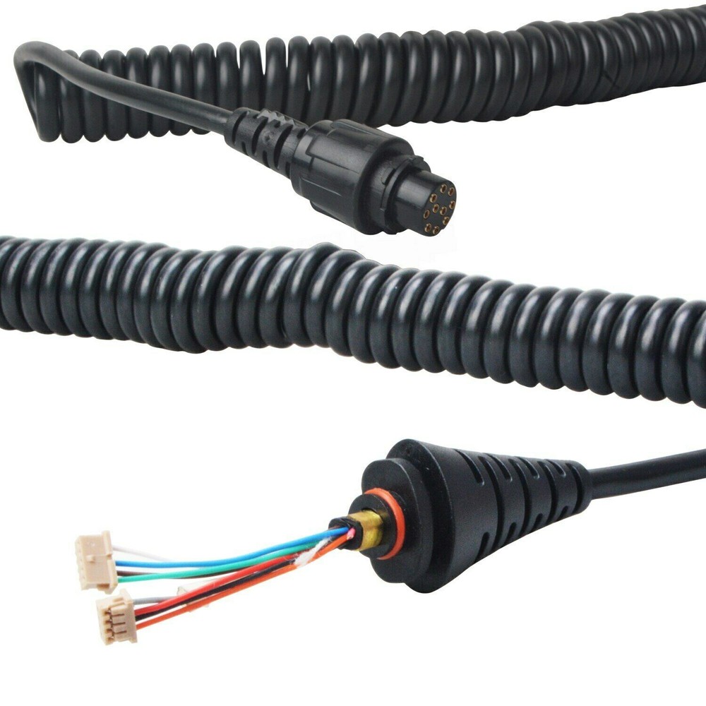 9ft/2.85m Stretchable Speaker Microphone Spring Cable Line for Hytera SM25A1 a