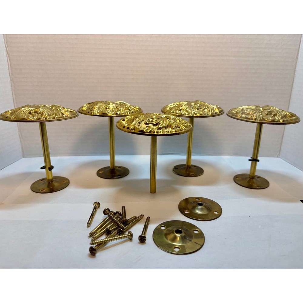 Vintage Baroque Brass Drape Holders