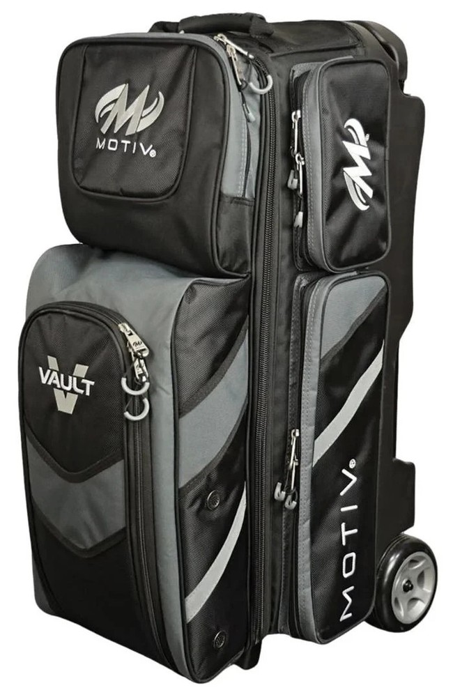 Motiv Vault Covert Black 3 Ball Roller Bowling Bag