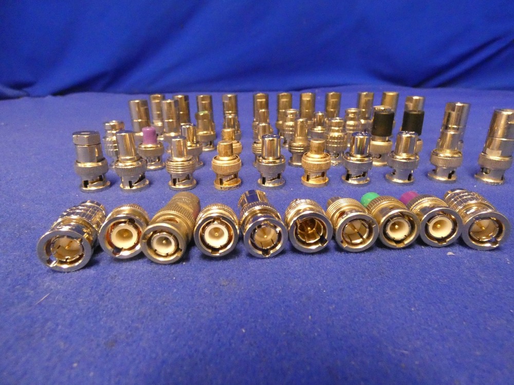 Assorted 75 Ohm BNC Terminator Connectors Qty 50