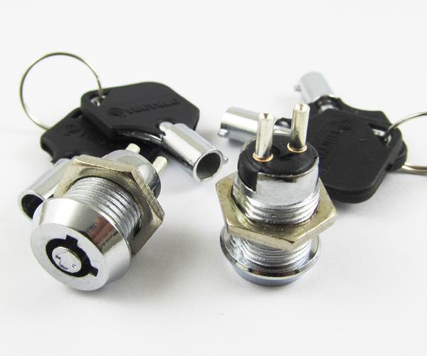 10pcs Key Ignition Switch ON/OFF Lock Switch Plastic handle 10.5x19mm 506#