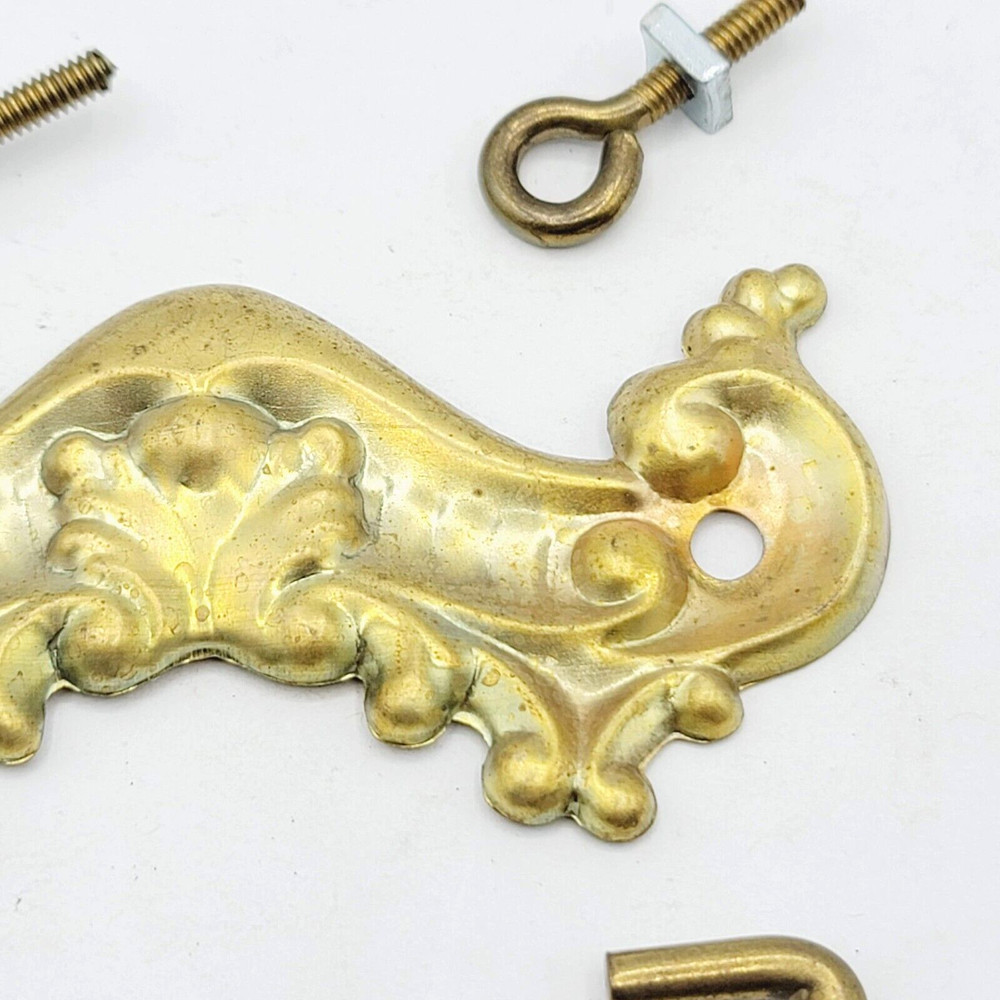 Vintage Brass Drawer Bail Pull Salvage Hardware Reclaimed 3"