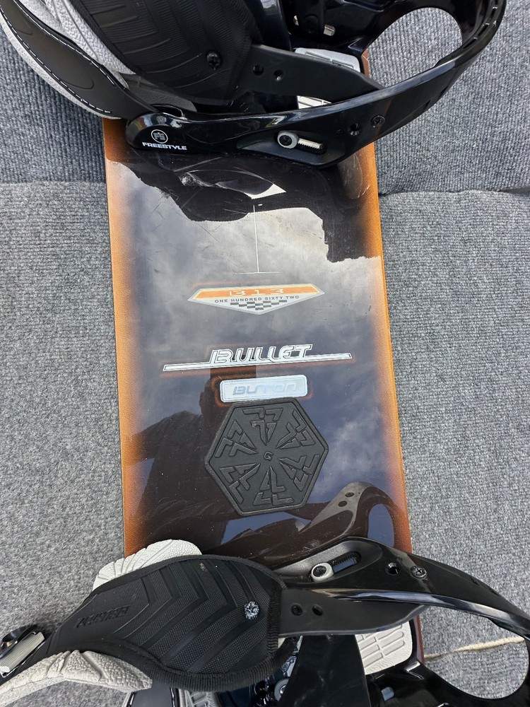 Burton Bullet Snowboard With Bindings.