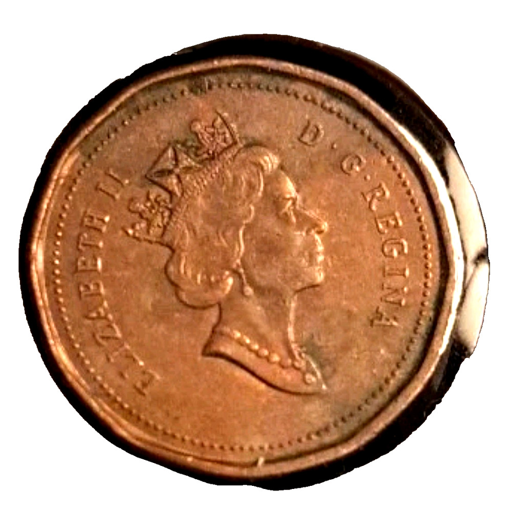 Canada 1 Cent 1994 Small  Penny  Maple Leaves