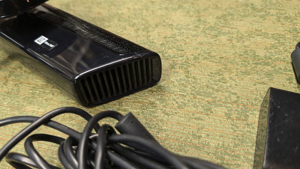 Microsoft Kinect Sensor Bar Xbox 360 1414 + AC Power Adapter Tested Set Bundle
