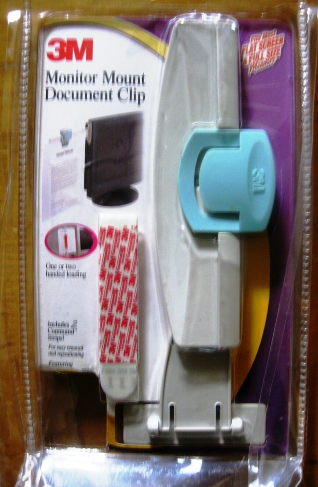 3M Monitor Mount Document Clip