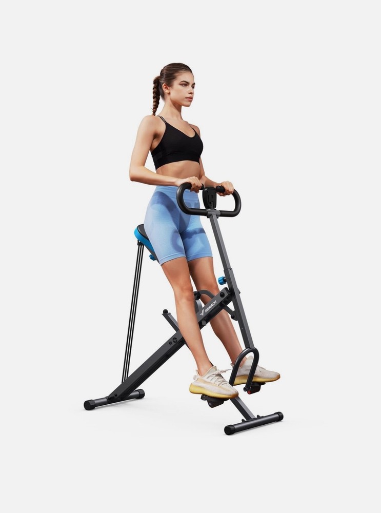 MERACH Squat Machine Adjustable Resistance Glutes Workout Foldable Easy Setup