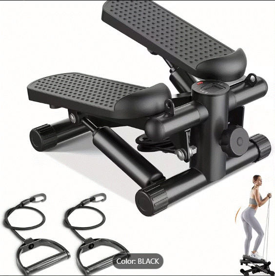 Mini Exercise Stepper Machine with Resistance Bands