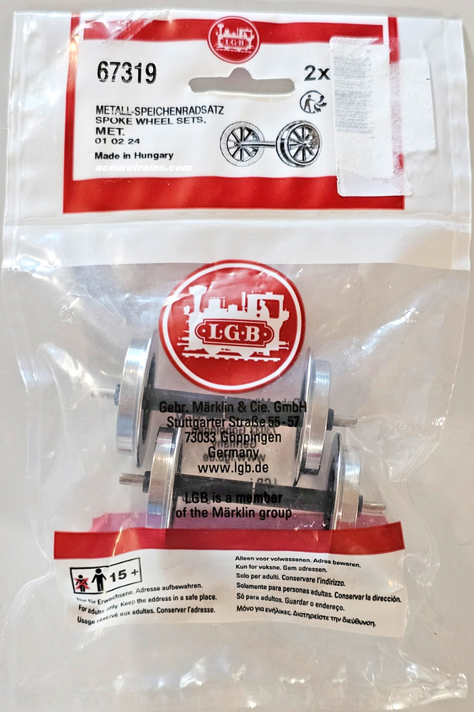 LGB Metal Wheel Sets Quick Order Article Select NEW