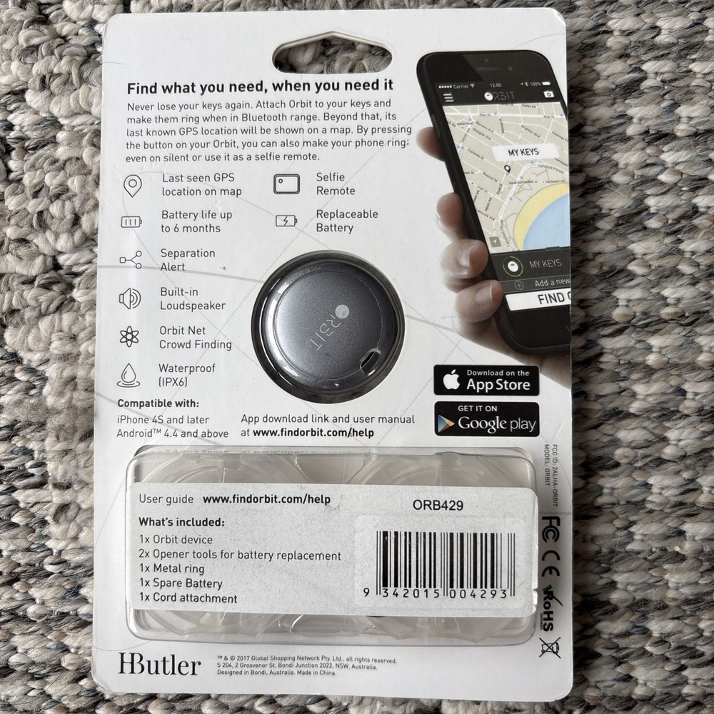 Orbit Key Finder / Selfie Remote iOS Android NEW!