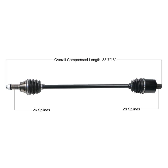 Tytaneum Front Left Right CV Axle POL-7078