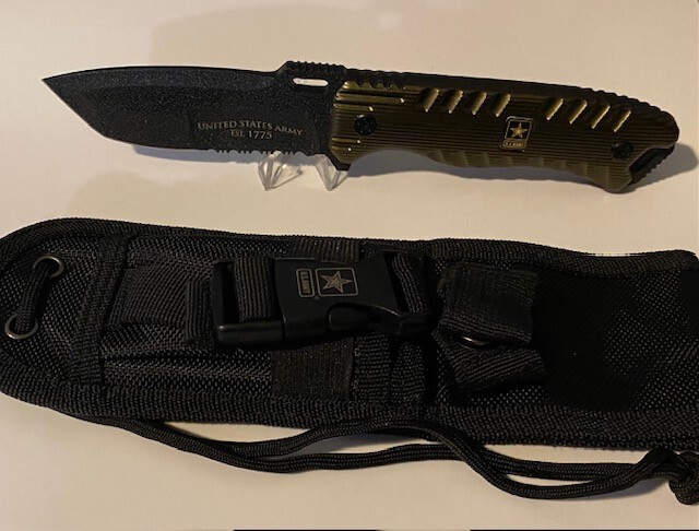 U.S. ARMY Fixed Blade Knife with Shealth NIB