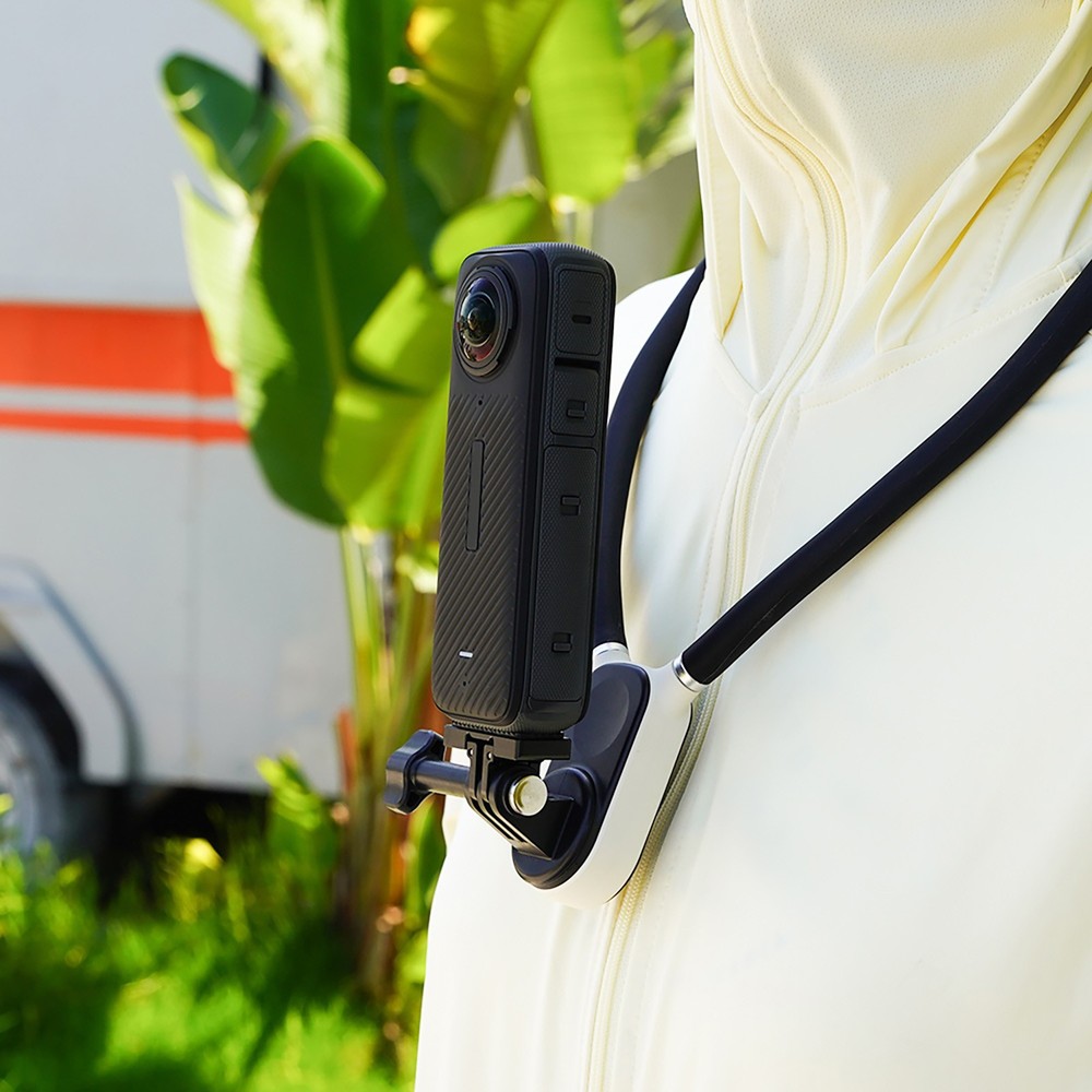 For Insta360 X4 Camera Foldable Quick Release Adapter Mount Accessory Black