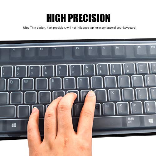 2 Pack Clear Desktop Computer Keyboard Protection Skin Protector Cover for PC