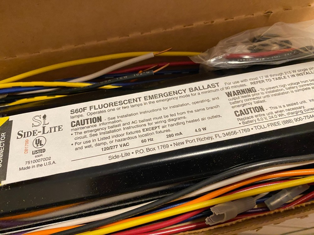 NOB Side-Lite S60F fluorescent emergency ballast