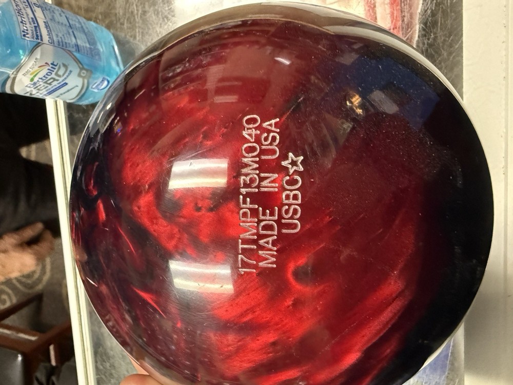 16lb Marvel Pearl Storm Plugged Bowling Ball