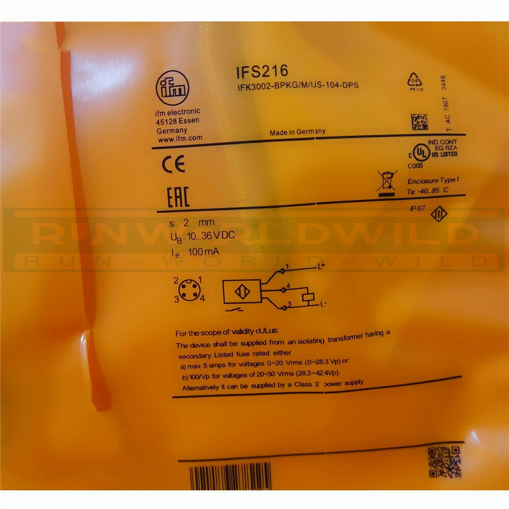 QTY:1 NEW FOR IFM IFS216 Proximity switch sensor