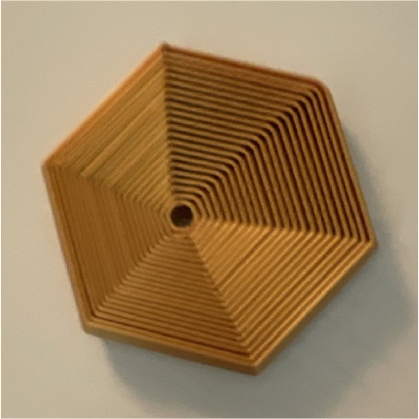 Bigger Gold Hexagon fidget 3D print￼