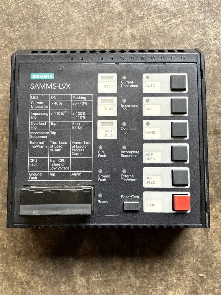 SIEMENS SAM-5 SAMMS-LVX MODULE NSNP USED GOOD CONDITON.