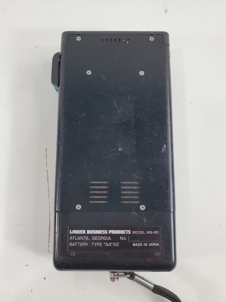 Vintage Lanier Microcassette 60 Recorder & Player Model MS-60