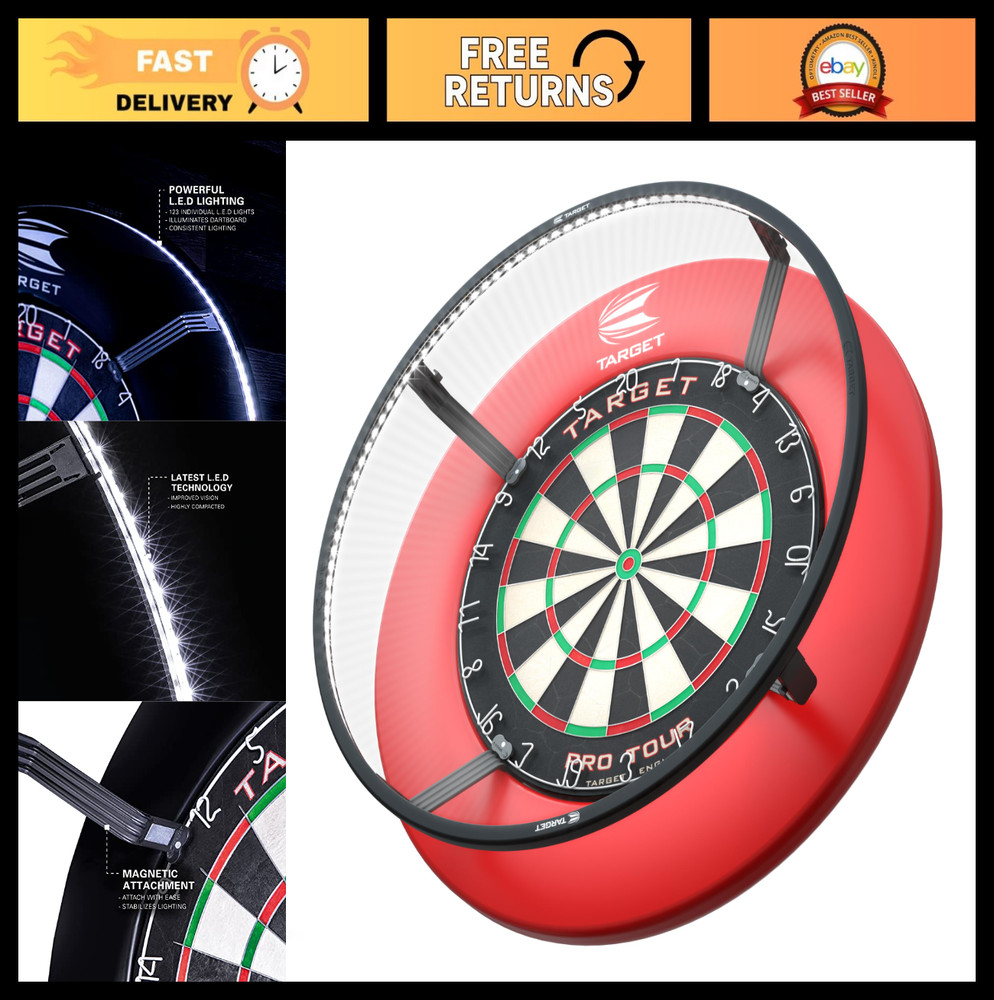 Dartboard Lighting System - LED Light for Enhanced Visibility & Precision Play