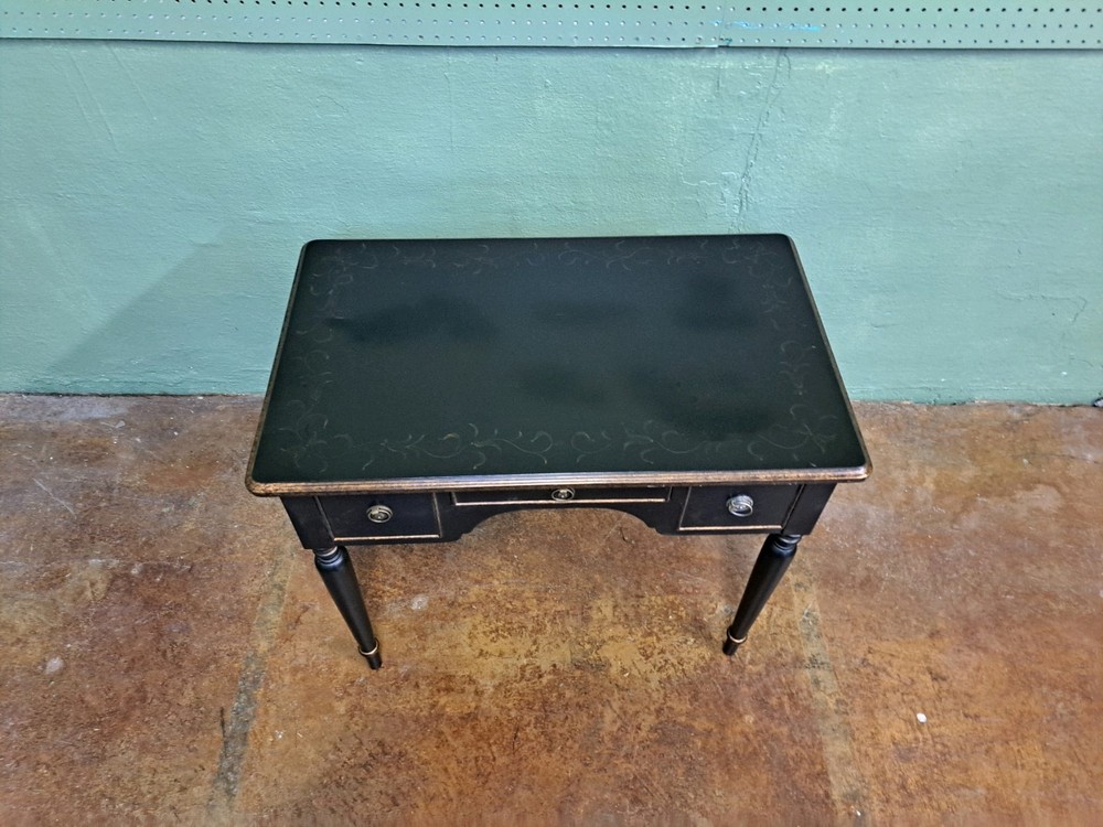 Contemporary Black and Gold Dressing Table 20thc