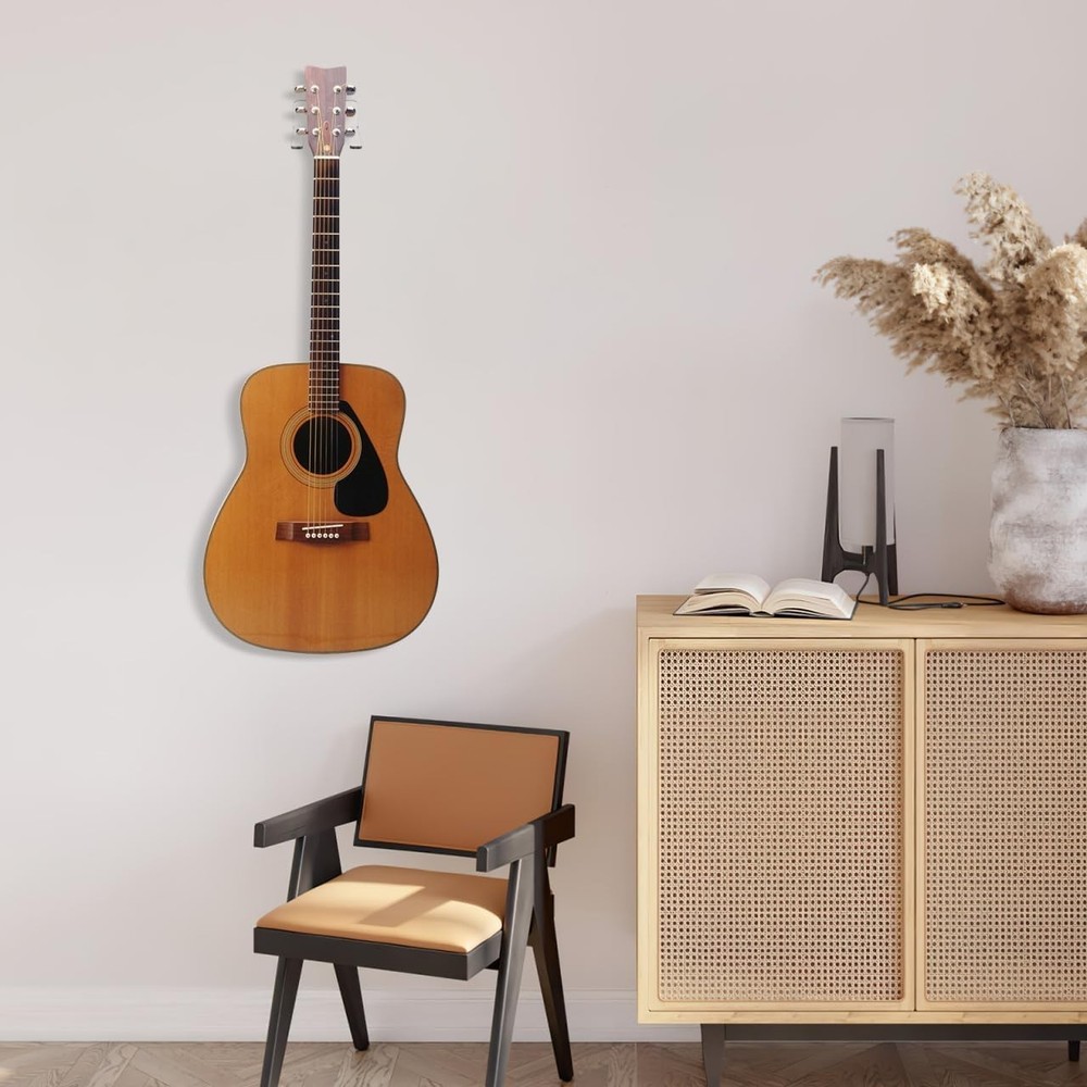 Space-Saving Transparent Guitar Wall Mount with Secure Hold for Home or Studio