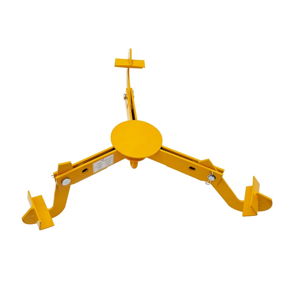 Oil Drum Lifting Hook Forklift Crane 3-Claw Open Closed Head Drum Lifter