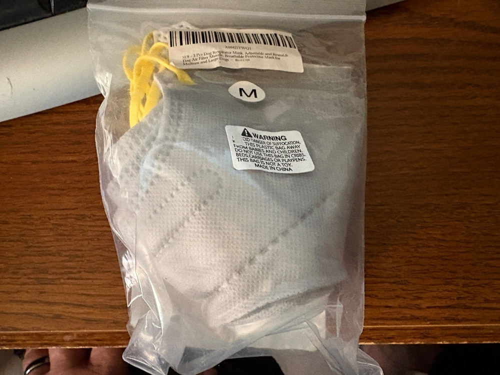 PawPalace, Smoke Mask For Dog, 3 Pack, Medium