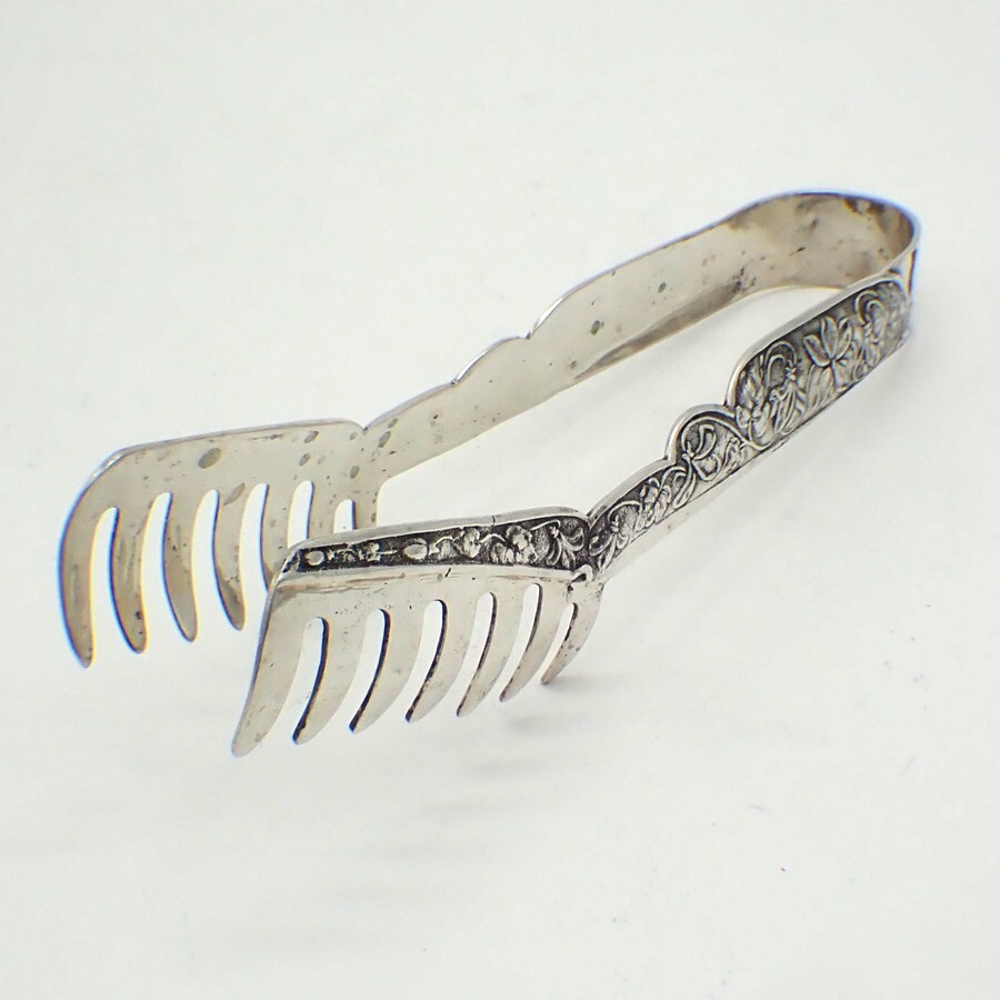 Pasta Server 800 Silver Floral Vine Decorations