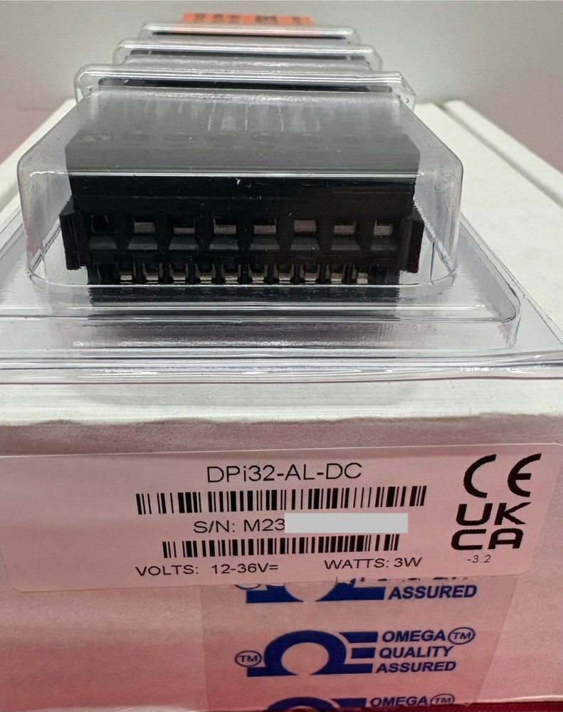 OMEGA DPi32-AL-DC TEMPERATURE / PROCESS PANEL METER 4 DIGIT DPI-AL SERIES 1/32 D