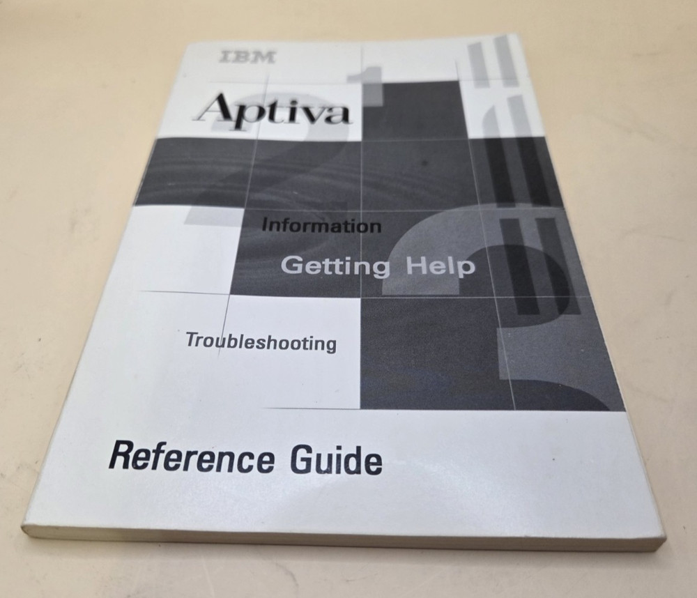 Vintage IBM Aptiva PC Reference Guide Troubleshooting  Information  Help
