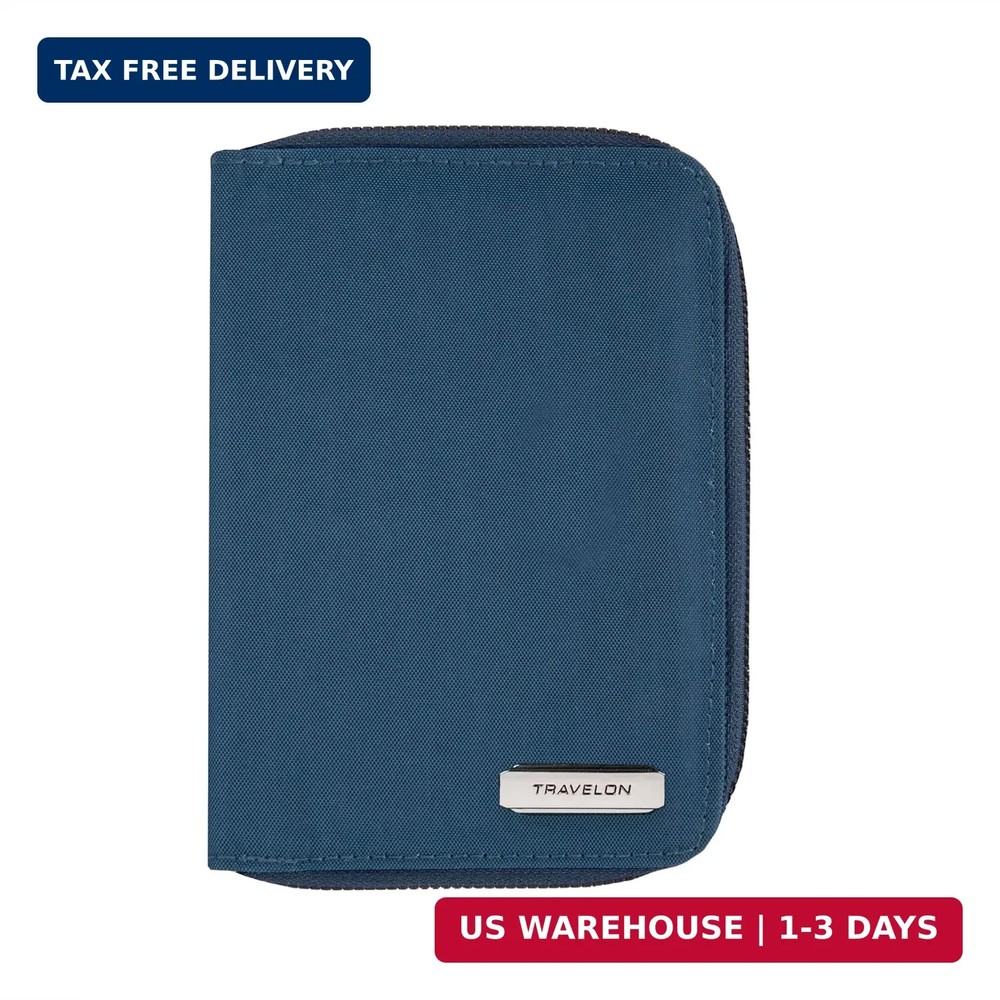Travelon RFID Blocking Passport Zip Wallet