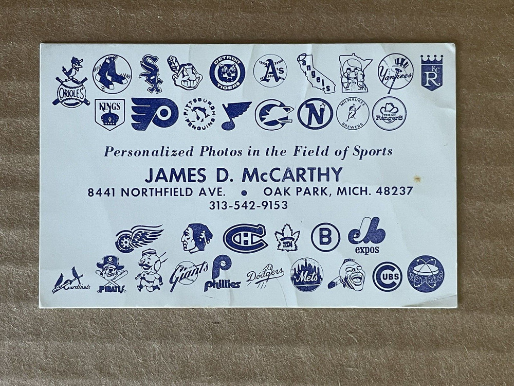 J.D. James McCarthy Business Card