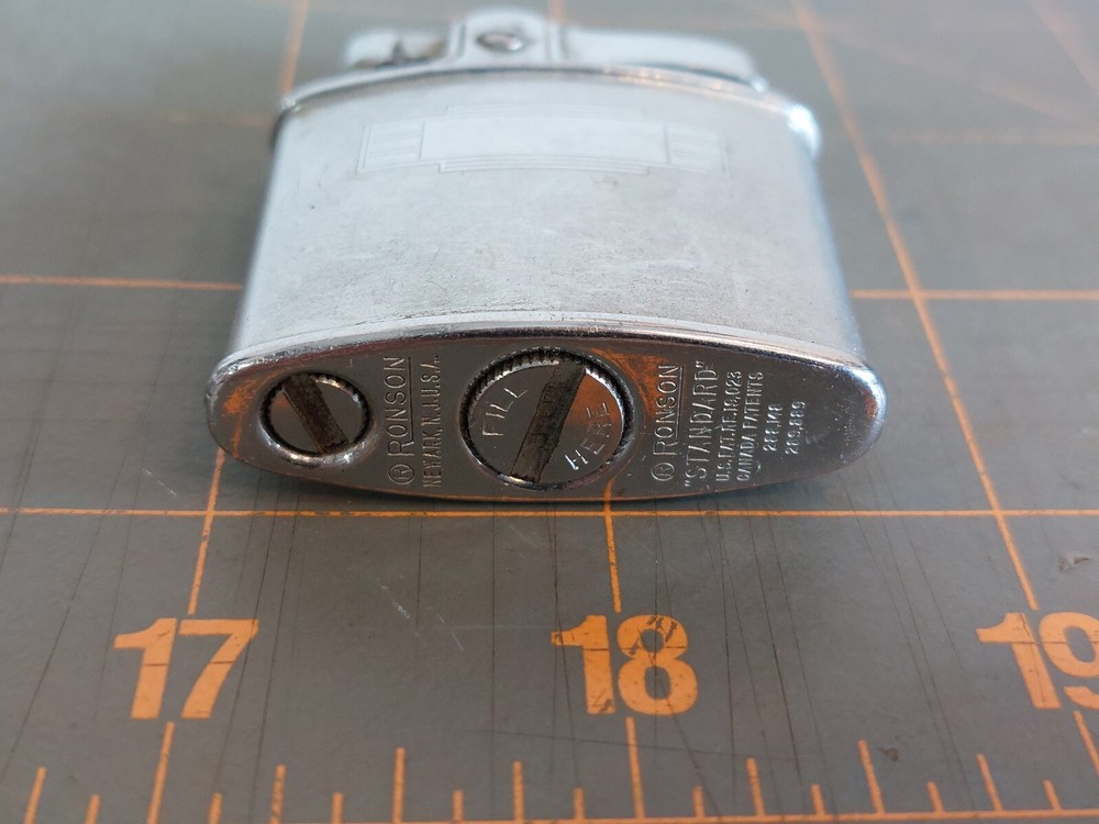 Ronson Standard Lighter Chrome No Monogram