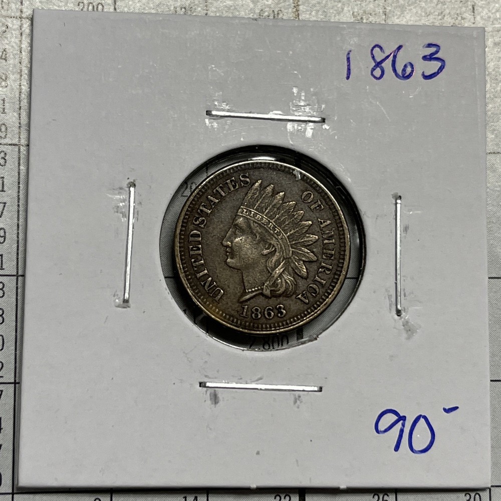 1863 Indian Head Cent Copper Coin Collection