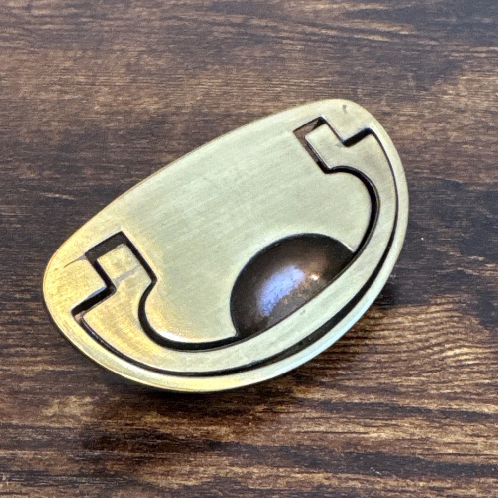 Drexel Passage Drawer Pull Handle Campaign Brass KBC N-16827 Replacement MCM