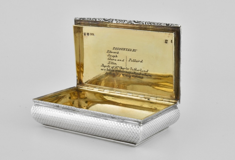 Antique William IV Scottish Solid Silver Large Snuff Box, (James Nasmyth, 1832)