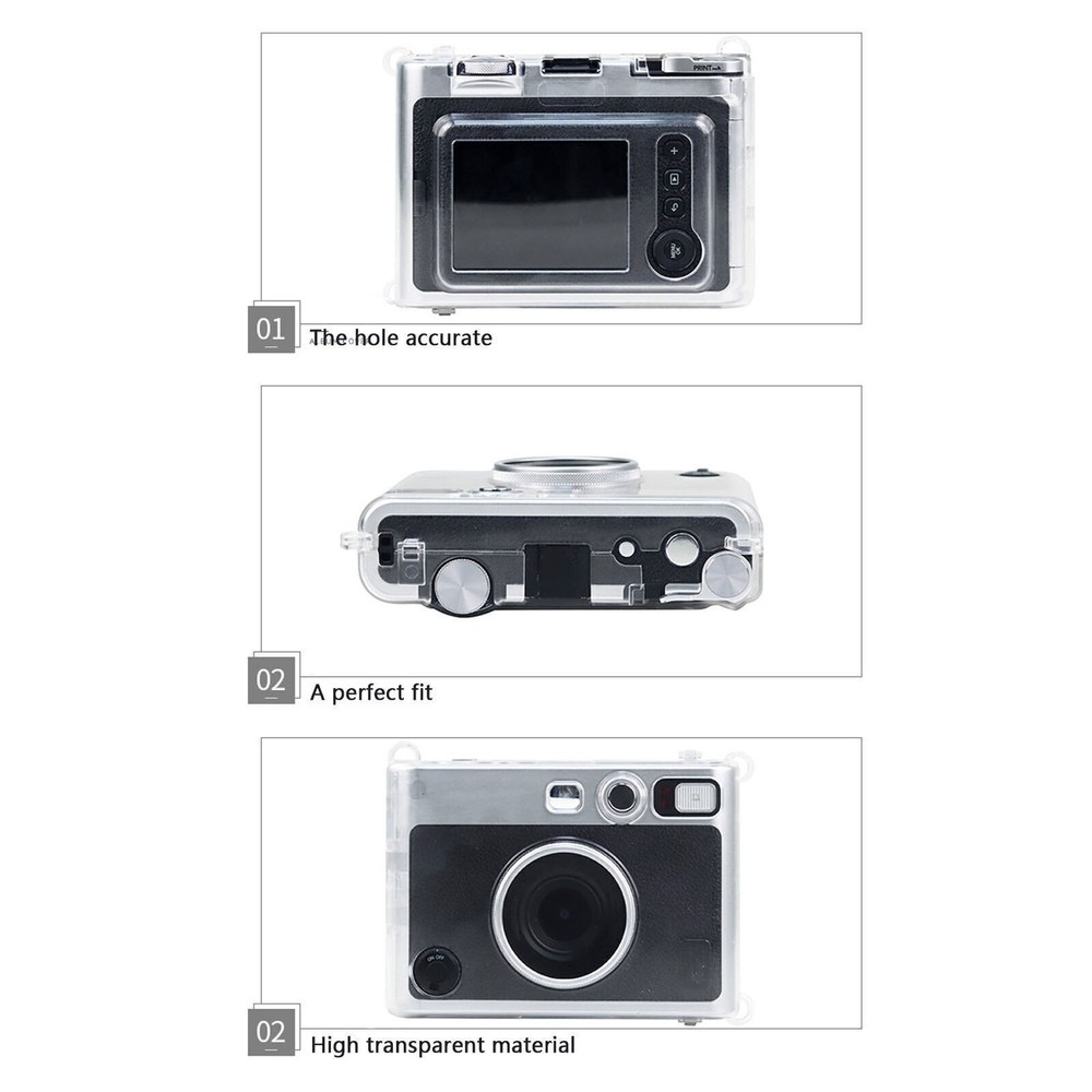 Camera Clear Case Transparent Protective Case with Shoulder Strap