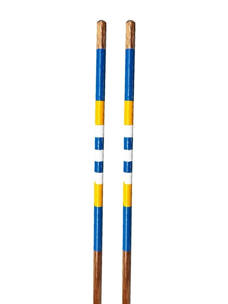 Golf Hickory Alignment Sticks Blue Yellow White
