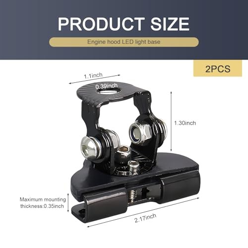 2 PCS LED Light Bar Mounting Bracket – Safety Cushioning Metal Structure