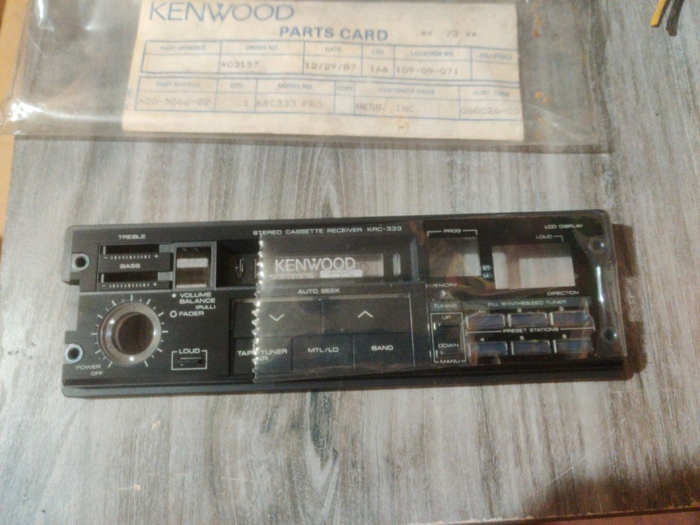 Kenwood Krc-333 Faceplate