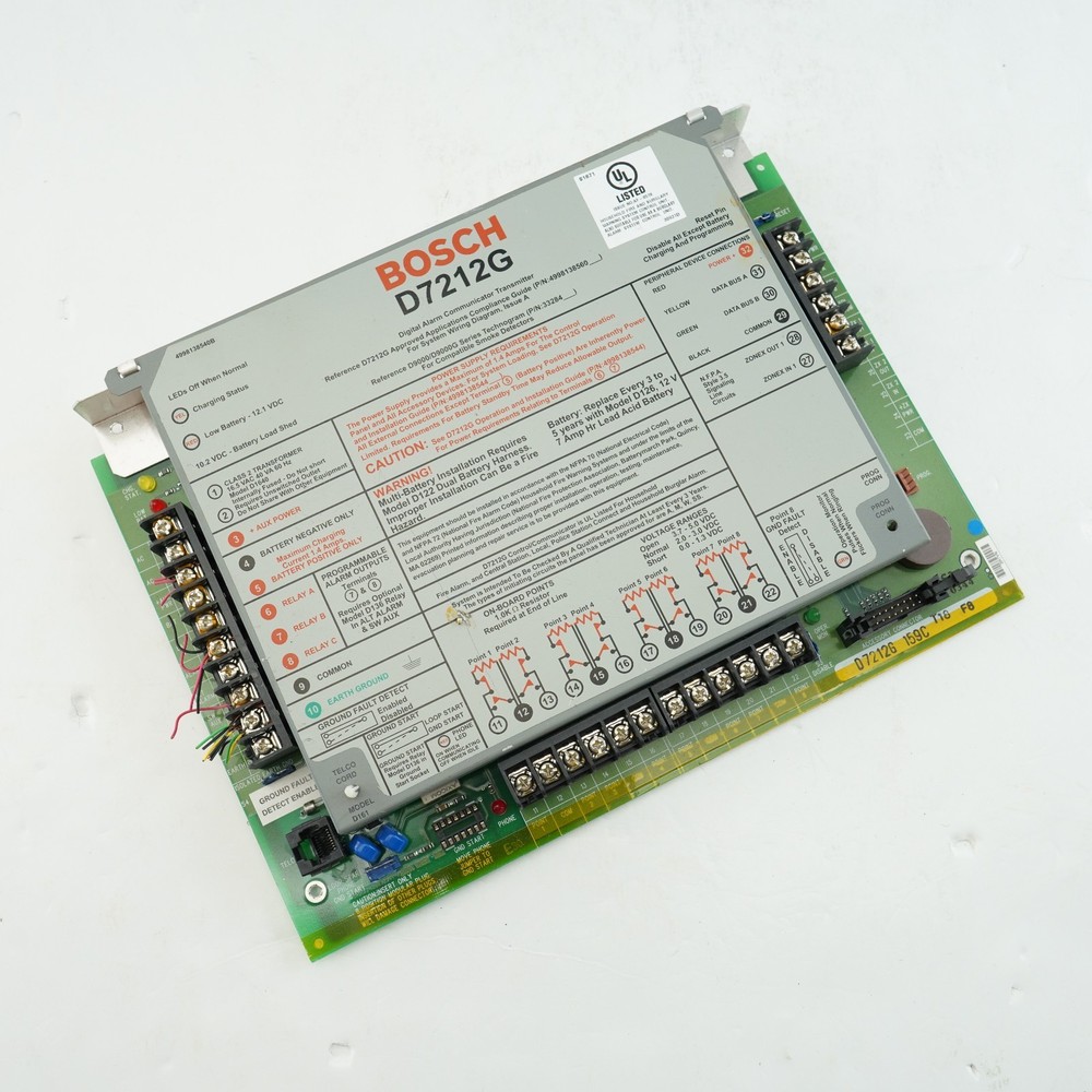 BOSCH D7212G SECURITY CONTROLLER BY RADIONICS UNTESTED AS FOUND