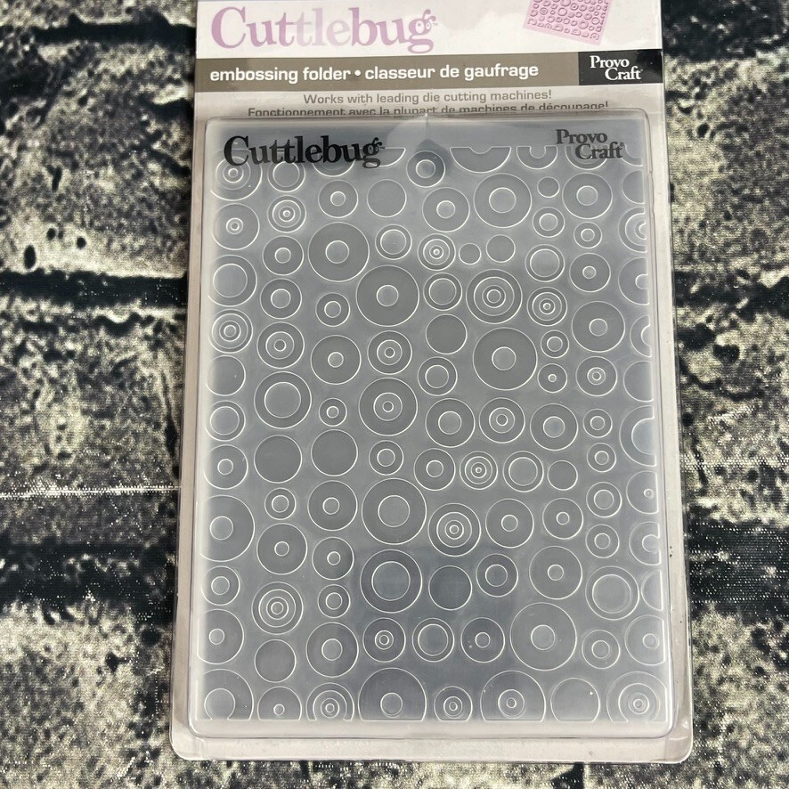 Cuttlebug SPOTS & DOTS Provo Craft Embossing Folder